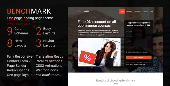 Benchmark - Multipurpose Landing Page WordPress Theme Logo